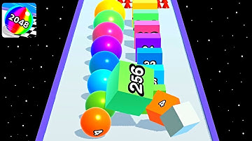 Ball Run 2048 Merge Number ! MAX LEVELS Gameplay Walkthrough New Update Part 55 android, ios