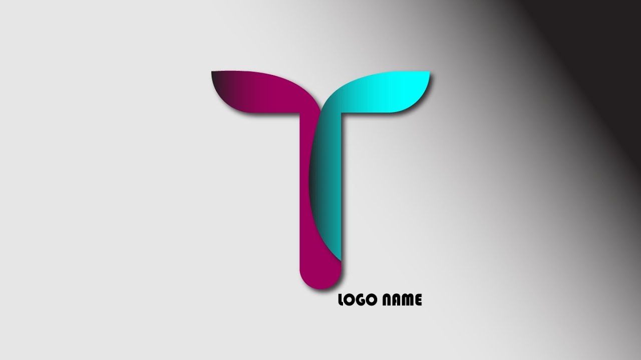 تصميم لوجو (108) لشعار بحرف T ببرنامج ادوبي اليستريتور Adobe ...