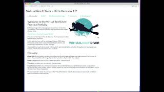 Virtual Reef Diver - Teaching Tool - QLD Senior Biology Bidiversity Practical - Beta Version Preview screenshot 2