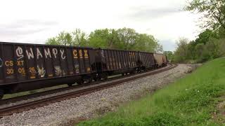 MVI 1312 csx E780-03 empty coal train at Shenandoah junction wv