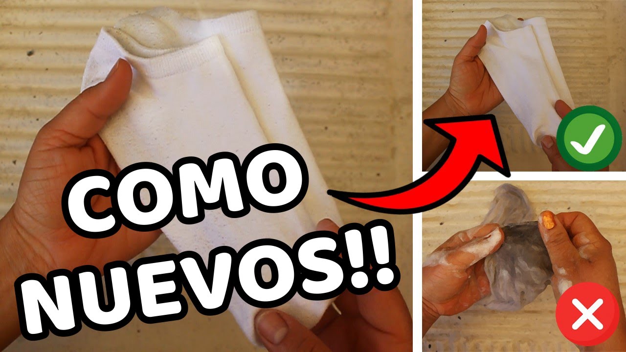 Calcetines Blancos Percudidos Como Nuevos 🧼🧽 ▷ Como Lavar Calcetines a  Mano o Lavadora Muy Sucios ✓ - YouTube