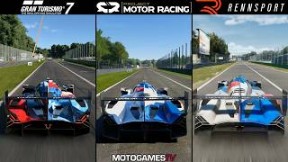 Gran Turismo 7 vs Project Motor Racing vs Rennsport - BMW M Hybrid V8 at Monza