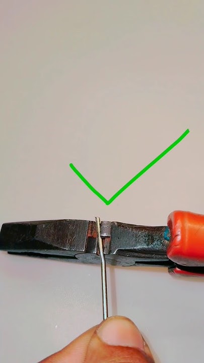 how-to-cut-steel-wire-with-plier-lifehacks-diy-shorts-youtube