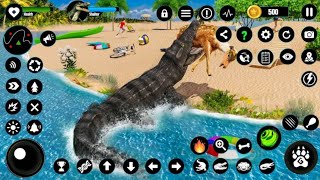 Crocodile Games Hungry Animal: Angry Crocodile Simulator Wild Hunt Animal 3D - Android Gameplay FHD screenshot 4