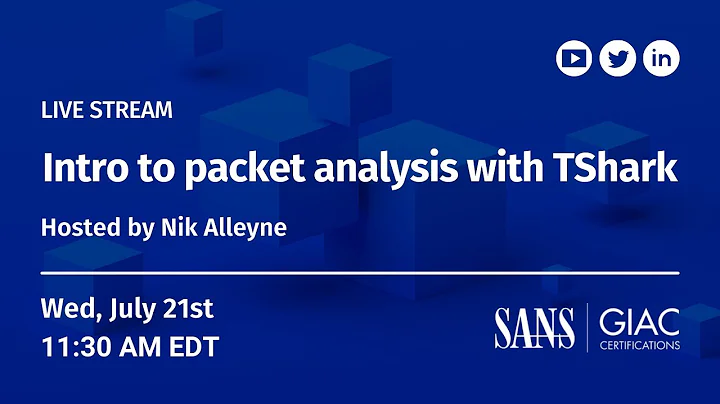 Intro to packet analysis with TShark