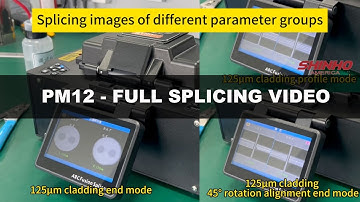 PM12 Full Splicing Video (No Audio) Shinho Polarization Maintaining (PM) Fiber Fusion Splicer