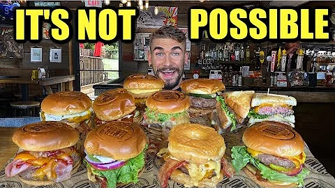 "UNBEATABLE" GUT-BUSTING BURGER CHALLENGE | The "G...