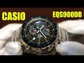 Unboxing Casio Edifice EQS-900DB Chronograph Solar Powered Watch EQS900DB-2AV