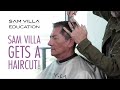Sam Villa Gets a Haircut by Education Director Andrew Carruthers