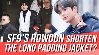 Because of His Tall Height of 192cm, SF9's Rowoon Easily Made a Long Padding Jacket into a Short