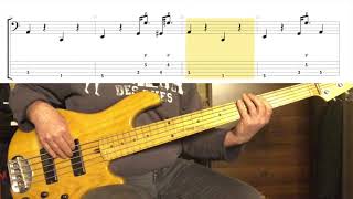 Toto - Pamela ( Bass Cover Tab in Video ) Details