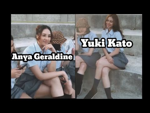 Anya Geraldine & Yuki kato Pakai Seragam Sekolah SEXY !!!