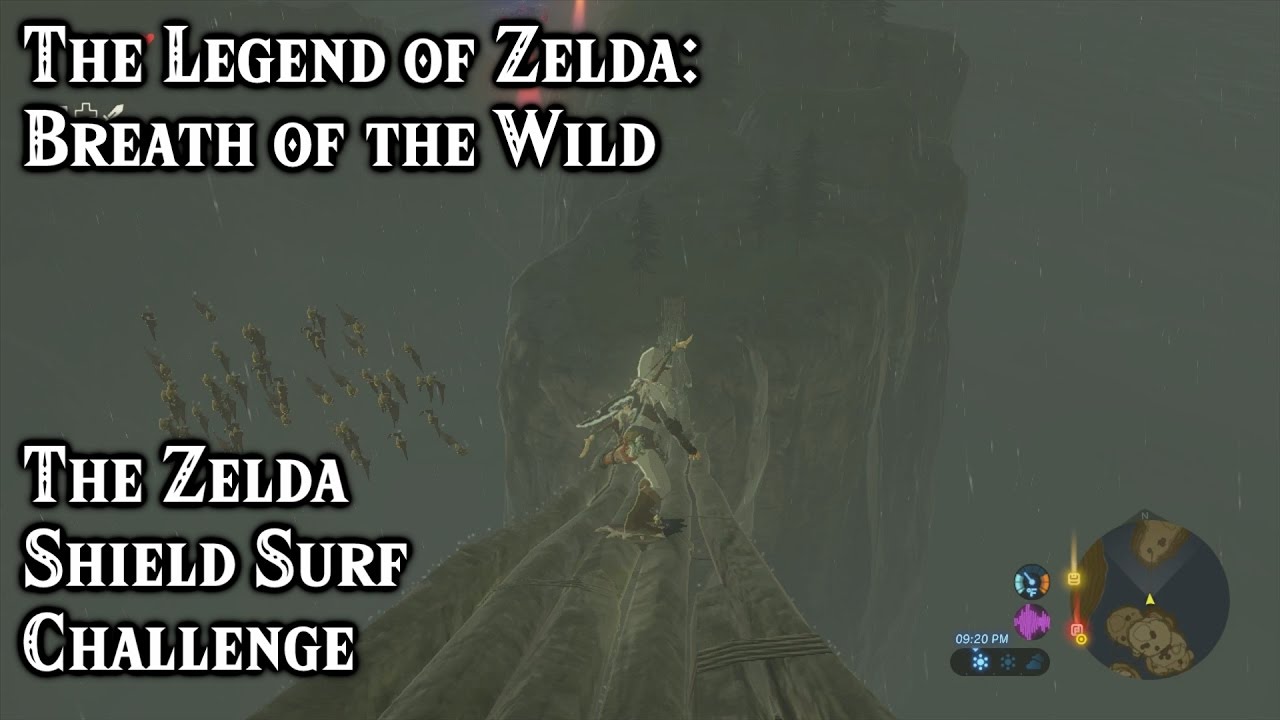 The Legend of Zelda: Breath of the Wild - The Zelda Shield Surf Challenge - YouTube