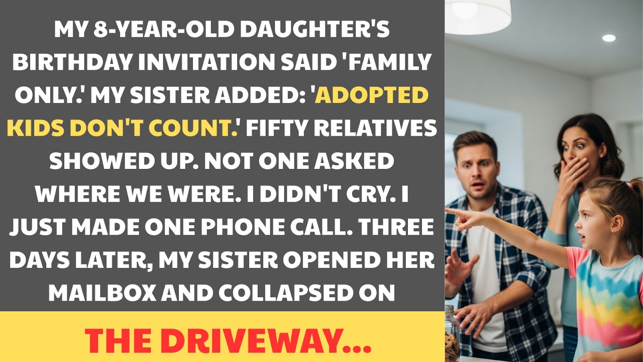50 Relatives Celebrated My Daughter's Birthday Without Her. One Envelope Made My Sister Lose