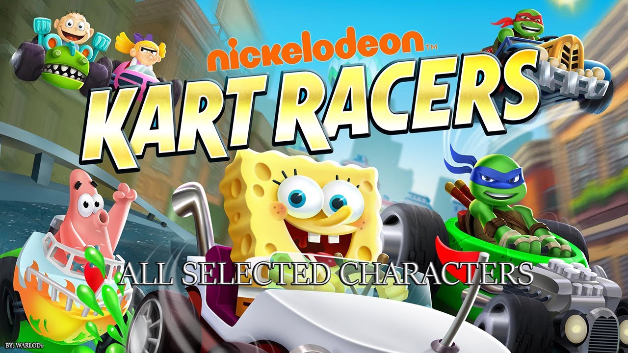 Nickelodeon Kart Racers | All selected characters 