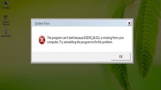 eftersom d3dx9_26 dll inte var närvarande vid ominstallation av