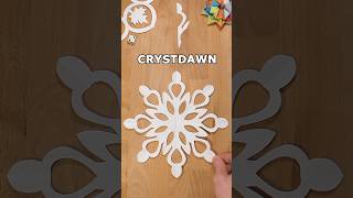 DIY PAPER CRYSTDAWN SNOWFLAKE TUTORIAL ❄️ HOW TO MAKE A SNOWFLAKE OUT OF PAPER INCLART