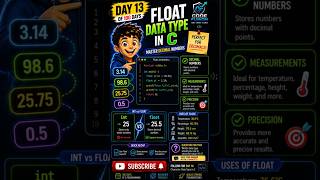 Float Data Type in C Language || Day - 13