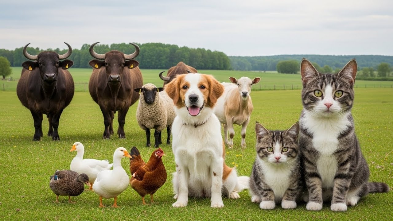 Farm Animal Food Duckling, Rabbit, Buffalo, Bee, Goat, Dog, Piglet, Monkey   Animal Sounds