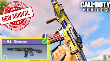 New M4 Dissolver gameplay in cod mobile | Solo VS Squad | Call Of Duty Mobile Battle Royale .