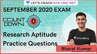 Research Aptitude Practice Questions | NTA UGC NET | Kumar Bharat