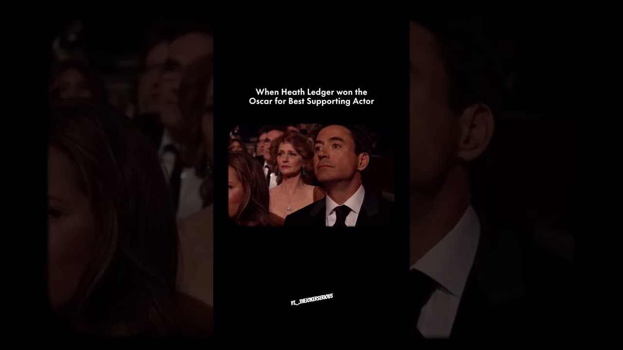 Audience reaction when Heath Ledger won a posthumous Oscar Award -The Dark Knight 