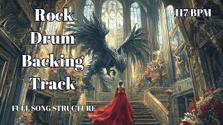 117 BPM Rock Drum Backing Track – Tight & Driving Full Song Structure