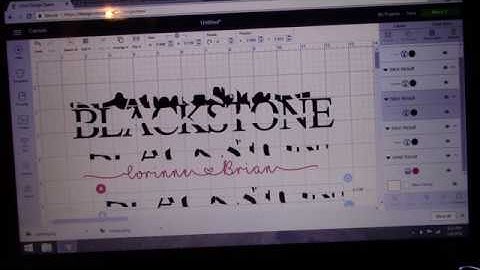 Knockout method - Cricut Design Space