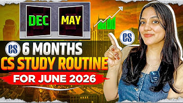 6 MONTHS CS STUDY ROUTINE for JUNE 2026 Attempt | Neha Patel
