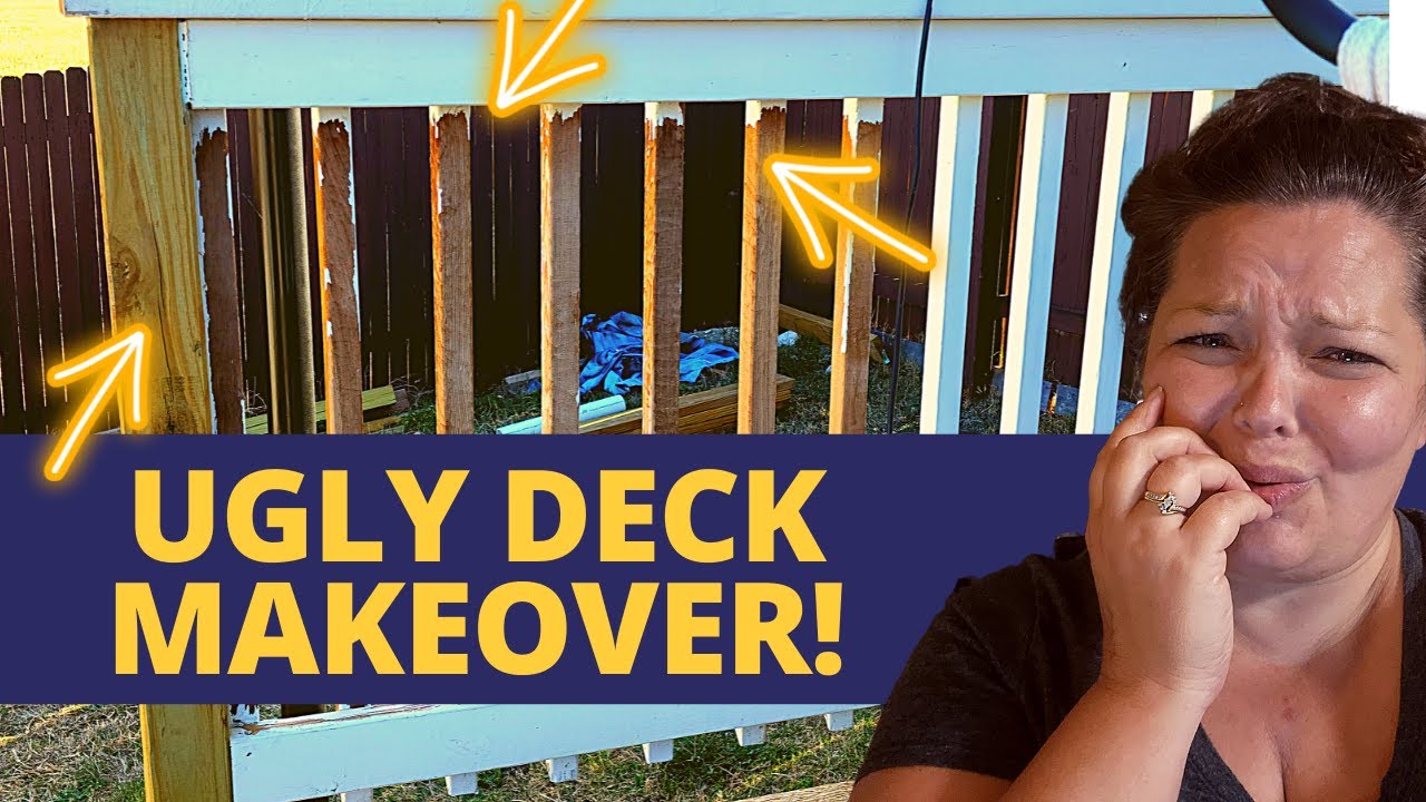 Painting Deck Railings Black and White DIY Transformation YouTube