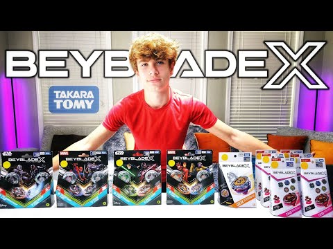 Beyblade X Hells Reaper vs. Scorpio Spear - CX Random Booster Vol 6 Full Set - Star Wars/Marvel Beys