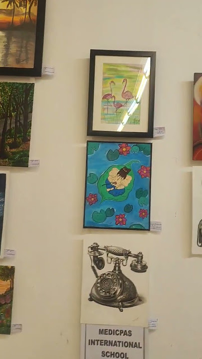 school students painting exhibition #art of creation#art