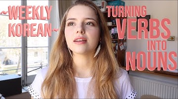 한국어에서 (으)ㅁ를 사용하여 동사를 명사로 바꾸는 방법 | 주간 한국어