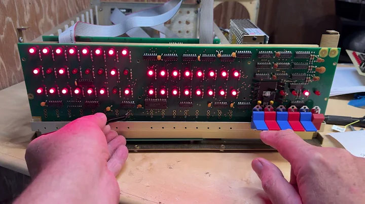 IMSAI 8080 - 9 - Reproduction CP-A (Control Panel) Initial Testing