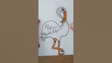 How to draw pelican #easyartcreator #easydrawing #easy #drawingtutorial #art#education#studymusic