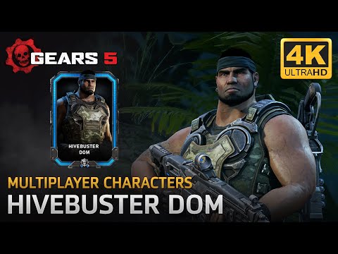 GEARS 5 Characters Gameplay - HIVEBUSTER DOM SANTIAGO Character Skin  Multiplayer Gameplay! 