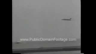 Plane crash at Canadian air show 1966 archival stock footage
