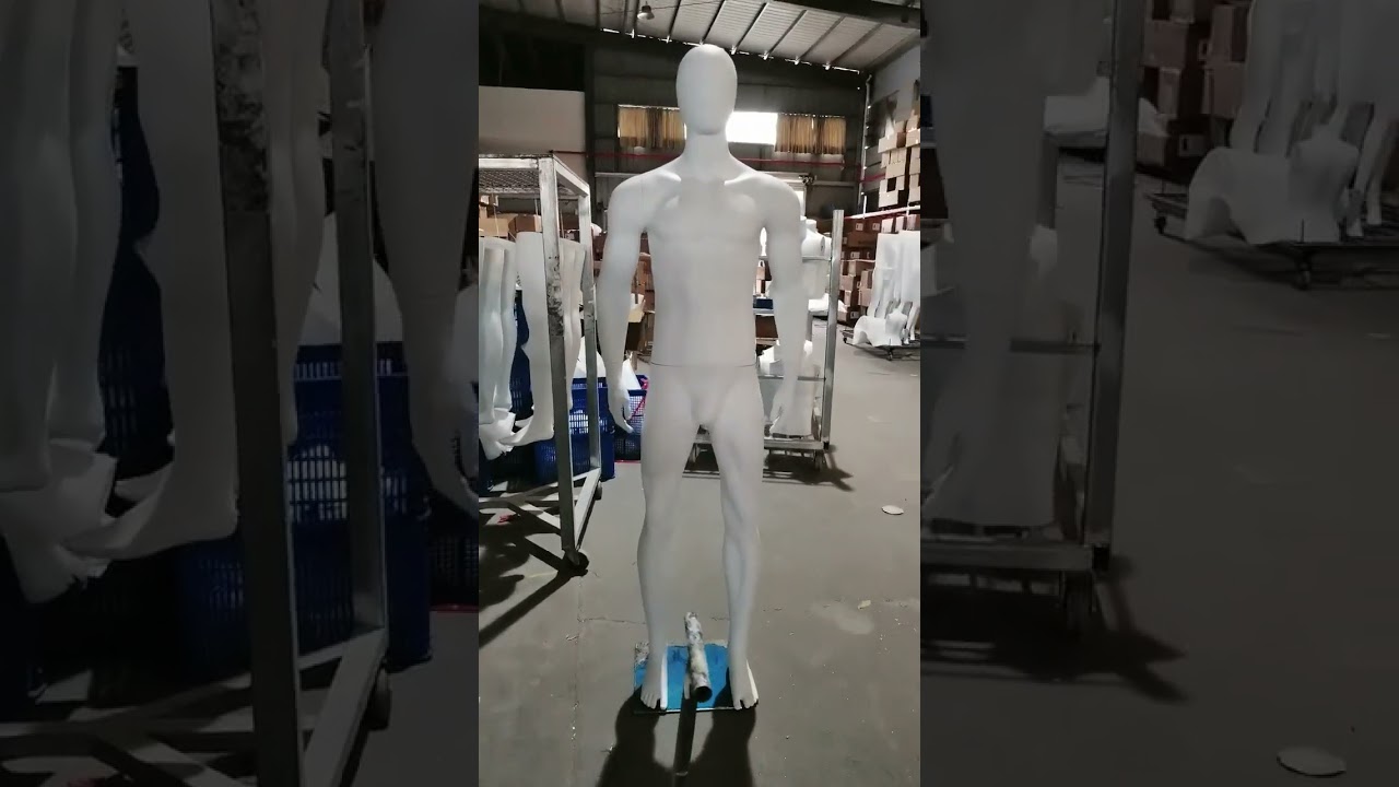 Full body Sports Male Mannequins (plastic, sustainable)