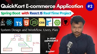 QuickKart e-commerce Project | Lecture 2 | Spring Boot and ReactJS Project | System Design, Architec screenshot 1