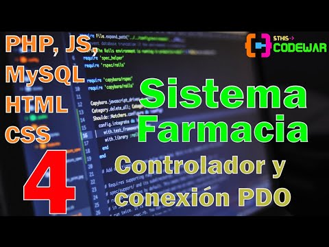 4. Controladores y conexión PDO POO - Sistema Farmacia PHP JS MYSQL HTML CSS