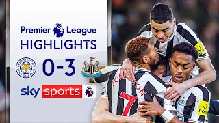 Newcastle THRASH Leicester to go 2nd! ⬆️ | Leicester City 0-3 Newcastle | Premier League Highlights