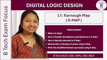 Karnaugh Map | K Map | Digital Logic Design | Digital Electronics | B Tech | BCA | DSA | Semester