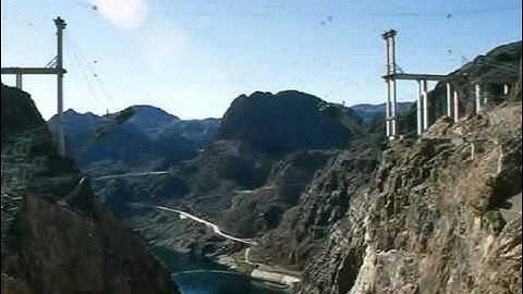 Hoover Dam Bypass Bridge Construction Time Lapse