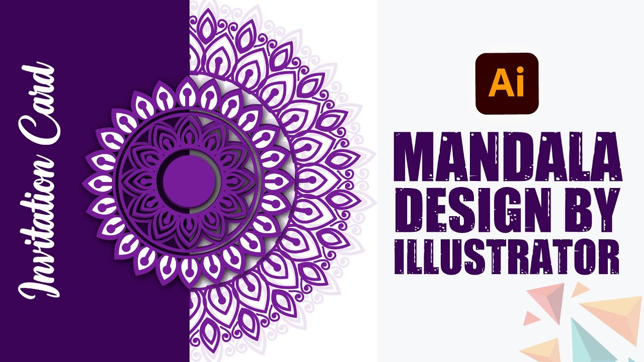 How to make luxury ornamental colorful mandala design in adobe illustrator.#graphics_hunts