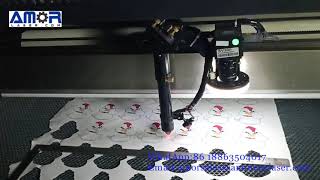 CCD camera laser cutting machine for image recognition cutting