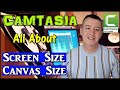 Camtasia 9- Most common mistake-Screen Size and Canvas Size #Camtasia #screencast