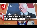 Así se vive el triunfo de Joe Biden en Nueva York