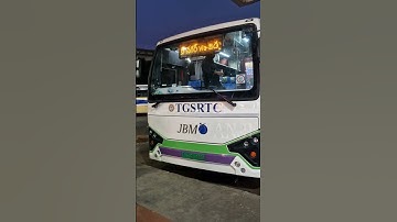 Hyderabad To Mahaboobnagar TGSRTC JBM Electric Bus #shorts #evbus #buslover
