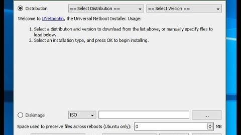 Unetbootin - Write ESXi 6.0 U2 ISO to USB