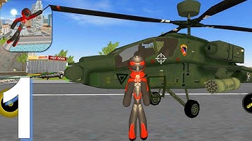 Stickman Rope Hero - Gameplay Walkthrough Part 1 (Android Game)